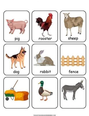 Farm Animals Printable Activities » Share &amp; Remember | Celebrating ...