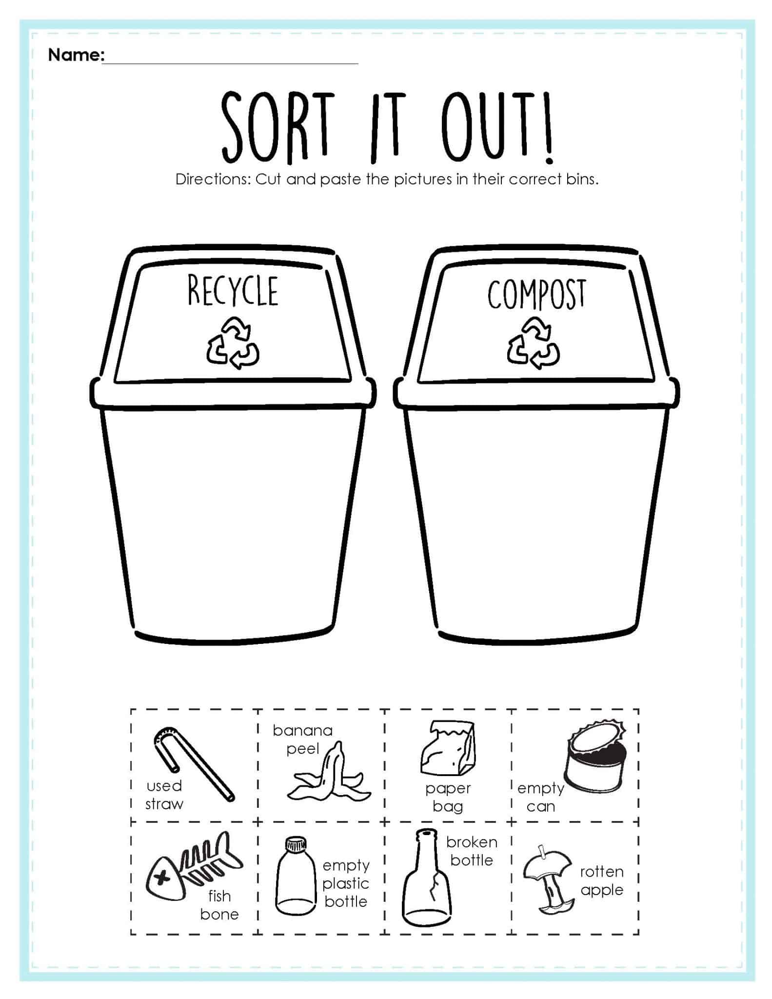 Recycling Activities Printables Share Remember Celebrating Child