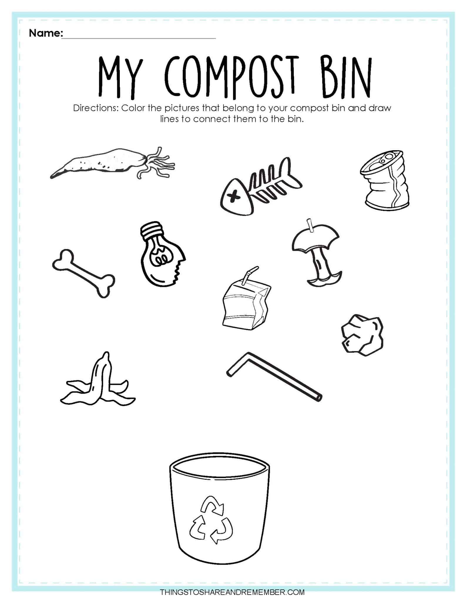 Recycling Activities Printables Share Remember Celebrating Child
