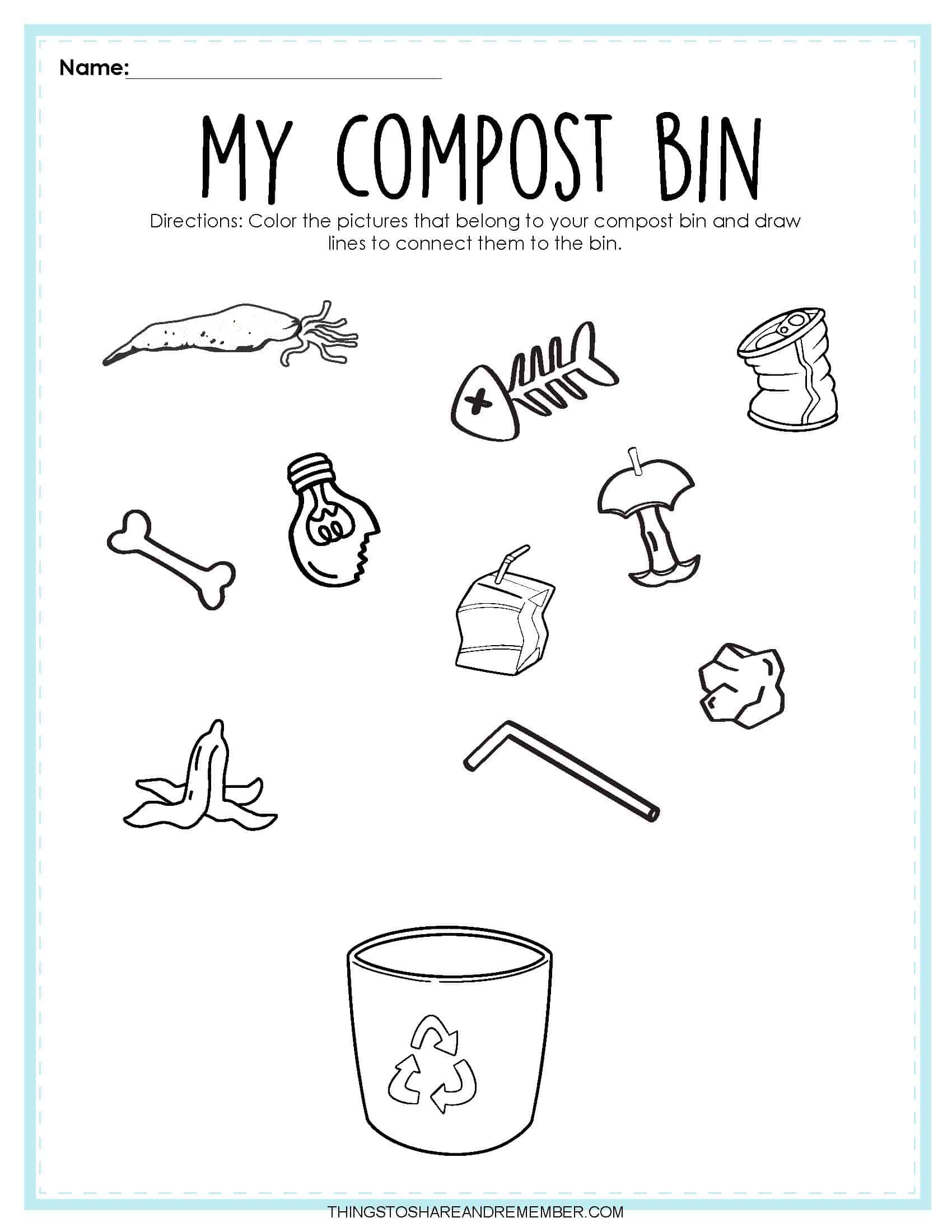 Recycling Activities Printables Share Remember Celebrating Child