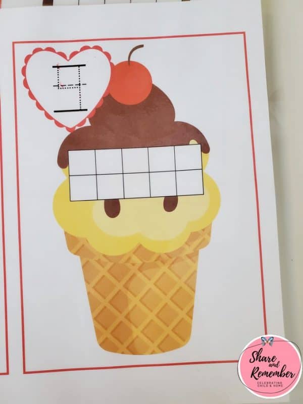 Ice Cream Counting 1-10 » Things to Share &amp; Remember
