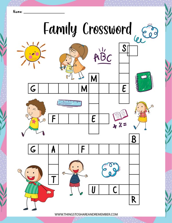 family crossword