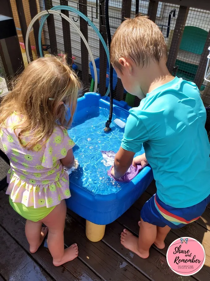 water table and hose
